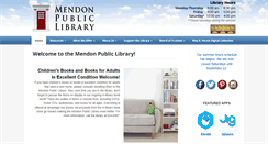 Desktop Screenshot of mendonlibrary.org