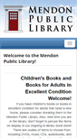 Mobile Screenshot of mendonlibrary.org