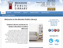 Tablet Screenshot of mendonlibrary.org